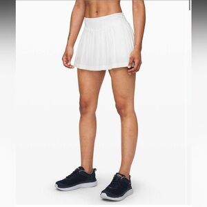 Lululemon Pleat to Street III White Skort